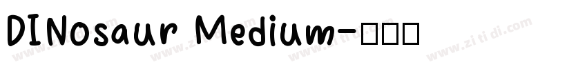 DINosaur Medium字体转换